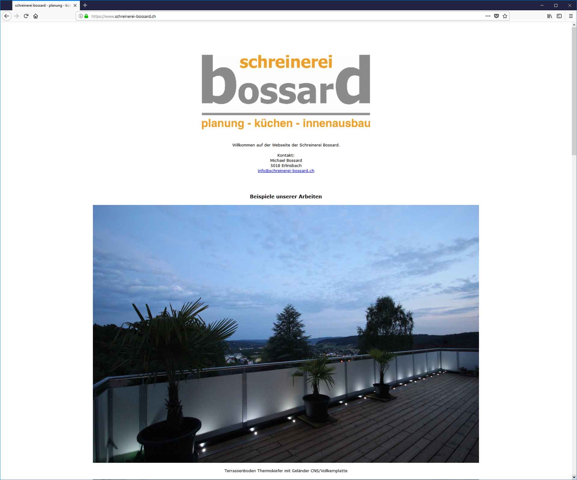 schreinerei bossard